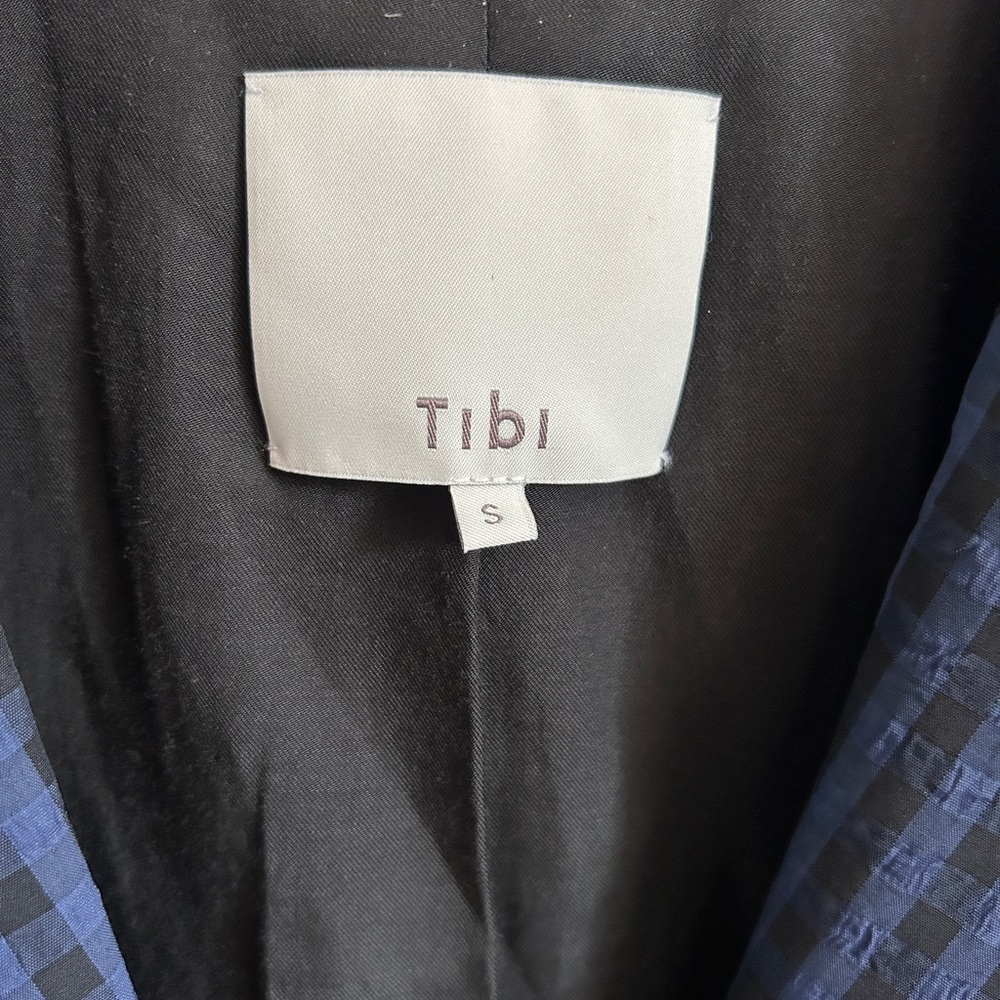 Tibi Viscose Gingham Oversized Blazer - Picture 6 of 10